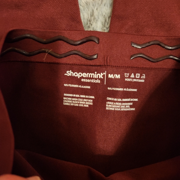 Bundle of 2 Shapermint high waist tummy control leggings size M red/black NWT - Picture 12 of 12